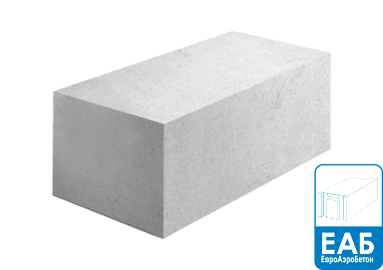 Газобетон ЕАБ D500 625х250х250 мм ровные грани