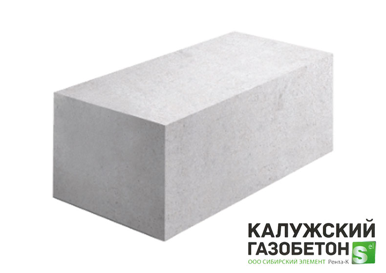 Газобетонный блок стеновой Калужский D400 625х300х250 B2.5